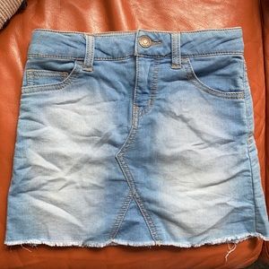 Girls denim soft and stretchy skirt